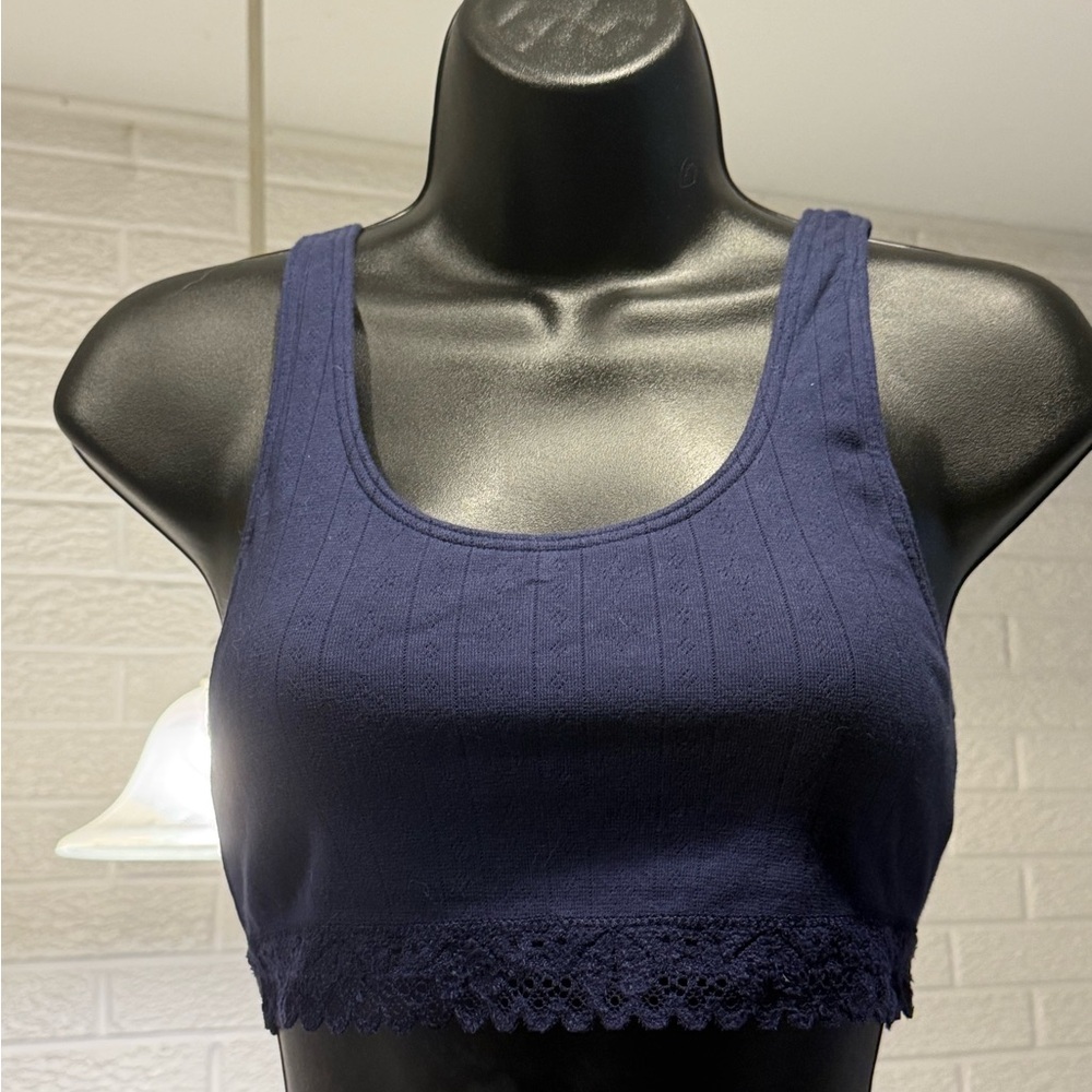Aerie‎ Midnight Blue Lace Crop Top